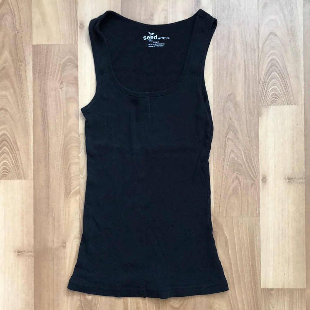 Black tank top